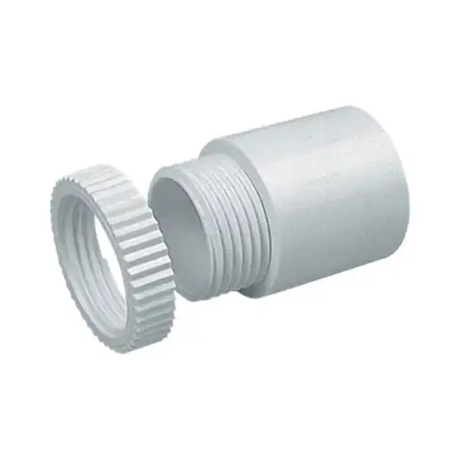 PVC Fitting - Conduit male Adaptor 25mm (white)