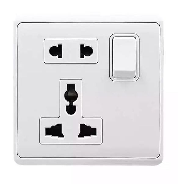 13A 2+3Pin Universal Single Socket Maat Brand