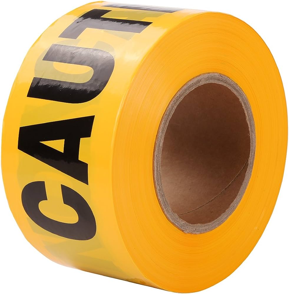 Warning Tape Caution Yellow 3" X 125Mtr