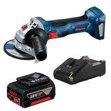 Cordless Angle Grinder 4", 18V 3.0Ah, GWS180-LI (2 Battery + 1 Charger) BOSCH
