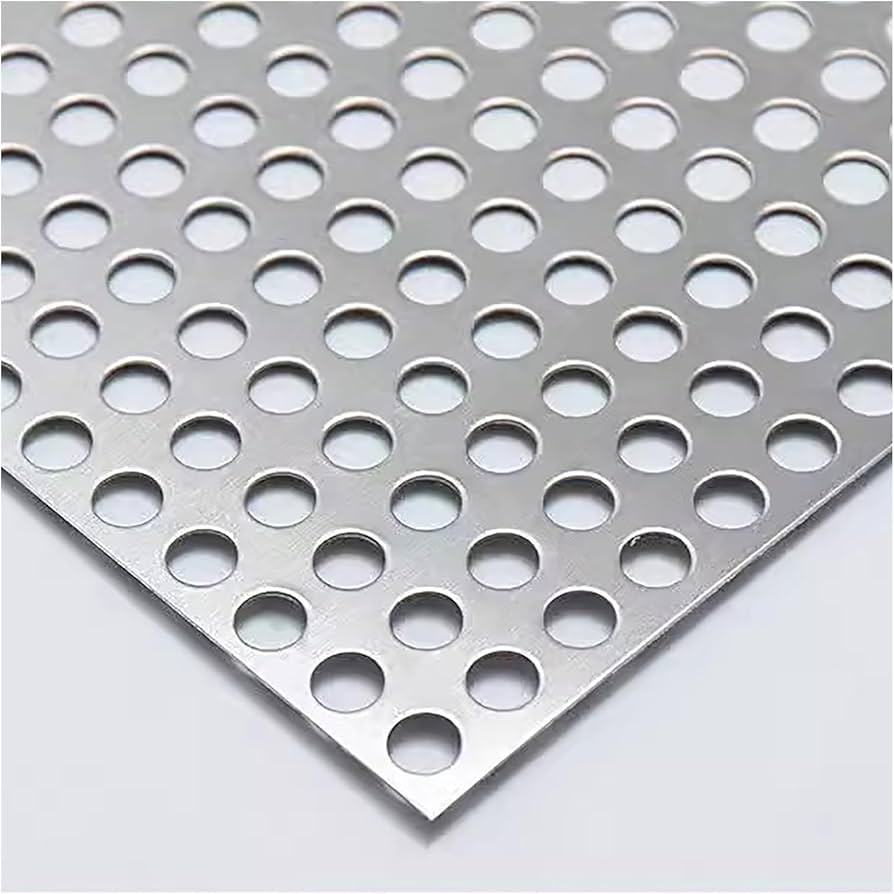 Perforated Sheet SS, 2400*1200*1.5MM, 8MM Hole, 3MM Pitch