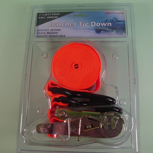 [116] Lashing Belt with Ratchet Lock 2"X20Ft