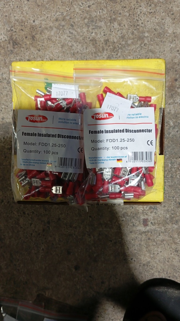 Insulated Terminal FDD1.25-250