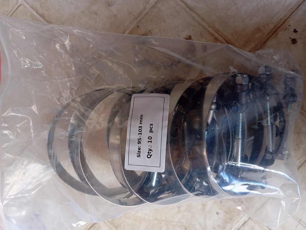 Hose Clamp - T Bolt, SS304, 95-103MM