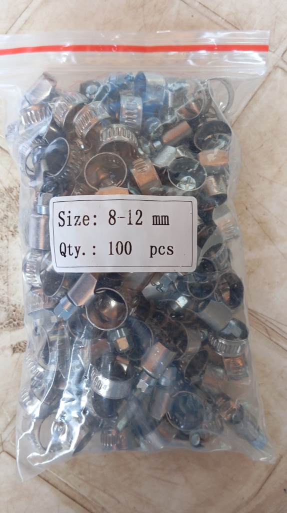 Hose Clamp - Germany Type, W2-203SS, 8-12MM