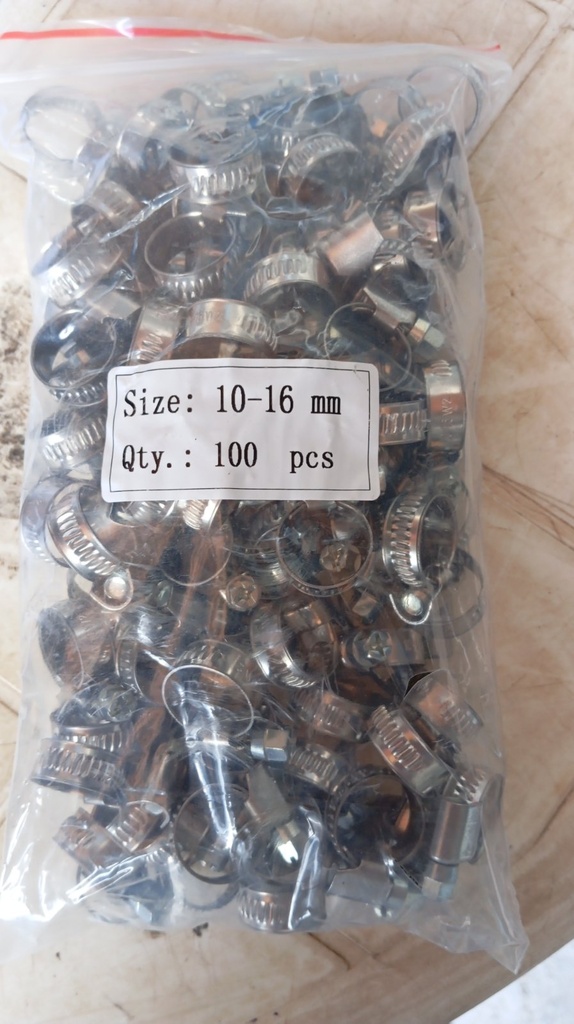 Hose Clamp - Germany Type, W2-203SS, 10-16MM