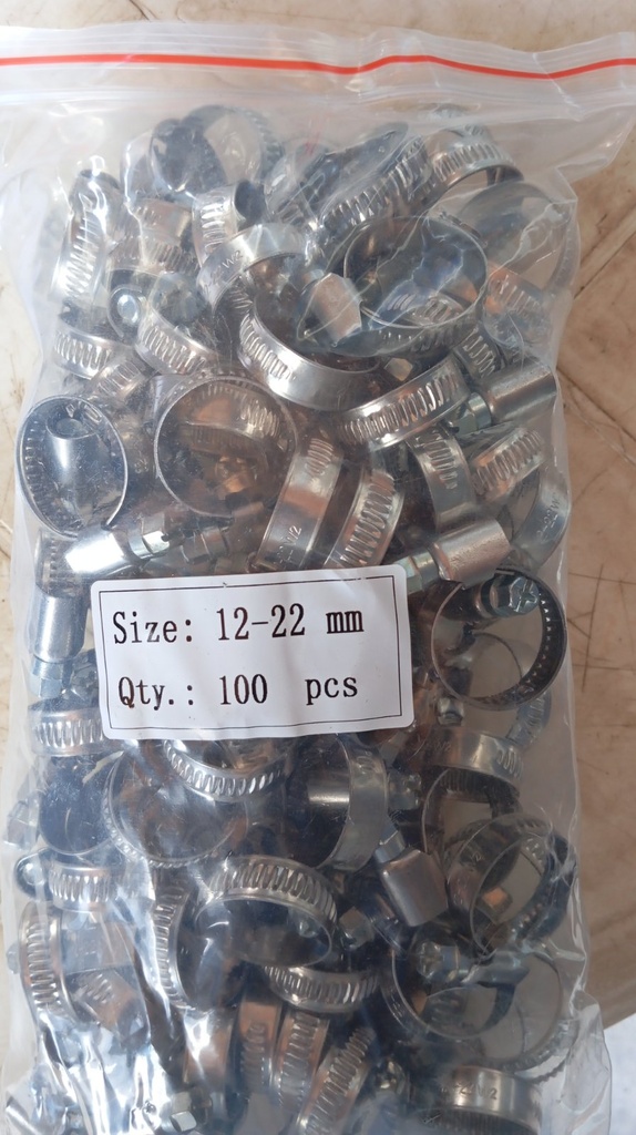 Hose Clamp - Germany Type, W2-203SS, 12-22MM