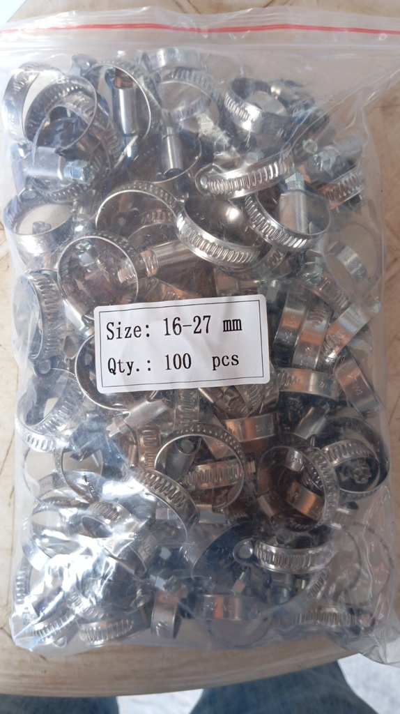 Hose Clamp - Germany Type, W2-203SS, 16-27MM