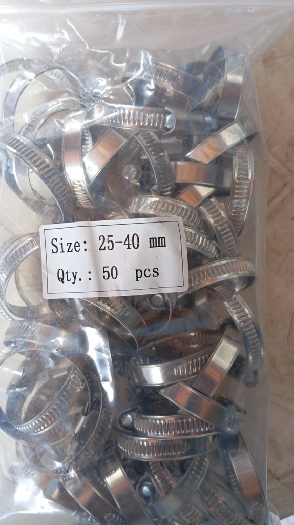 Hose Clamp - Germany Type, W2-203SS, 25-40MM