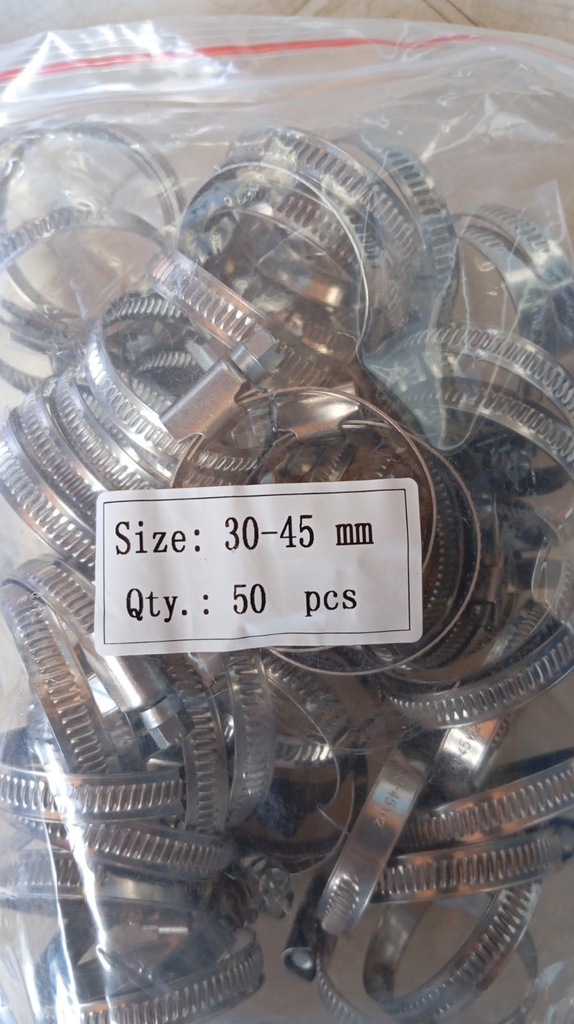 Hose Clamp - Germany Type, W2-203SS, 30-45MM