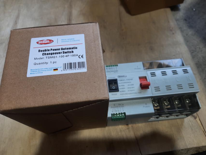 Double Power Automatic Changeover Switch 50Hz TSMQ1-100 4P 100A