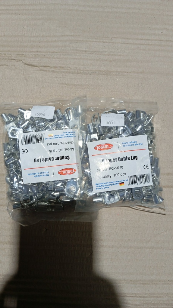 Cable Lug, Copper, SC-10 F8