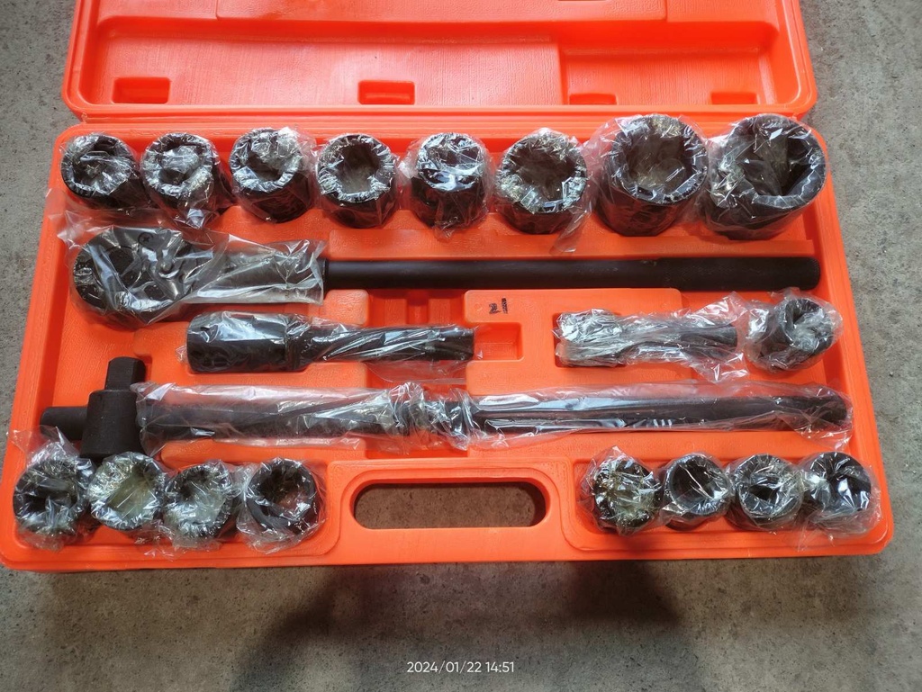 Socket Set Heavy Duty Sleeve, Black,  (21Pcs/Set)