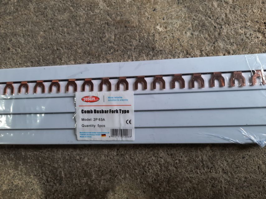 Comb Busbar Fork Type 2x63A