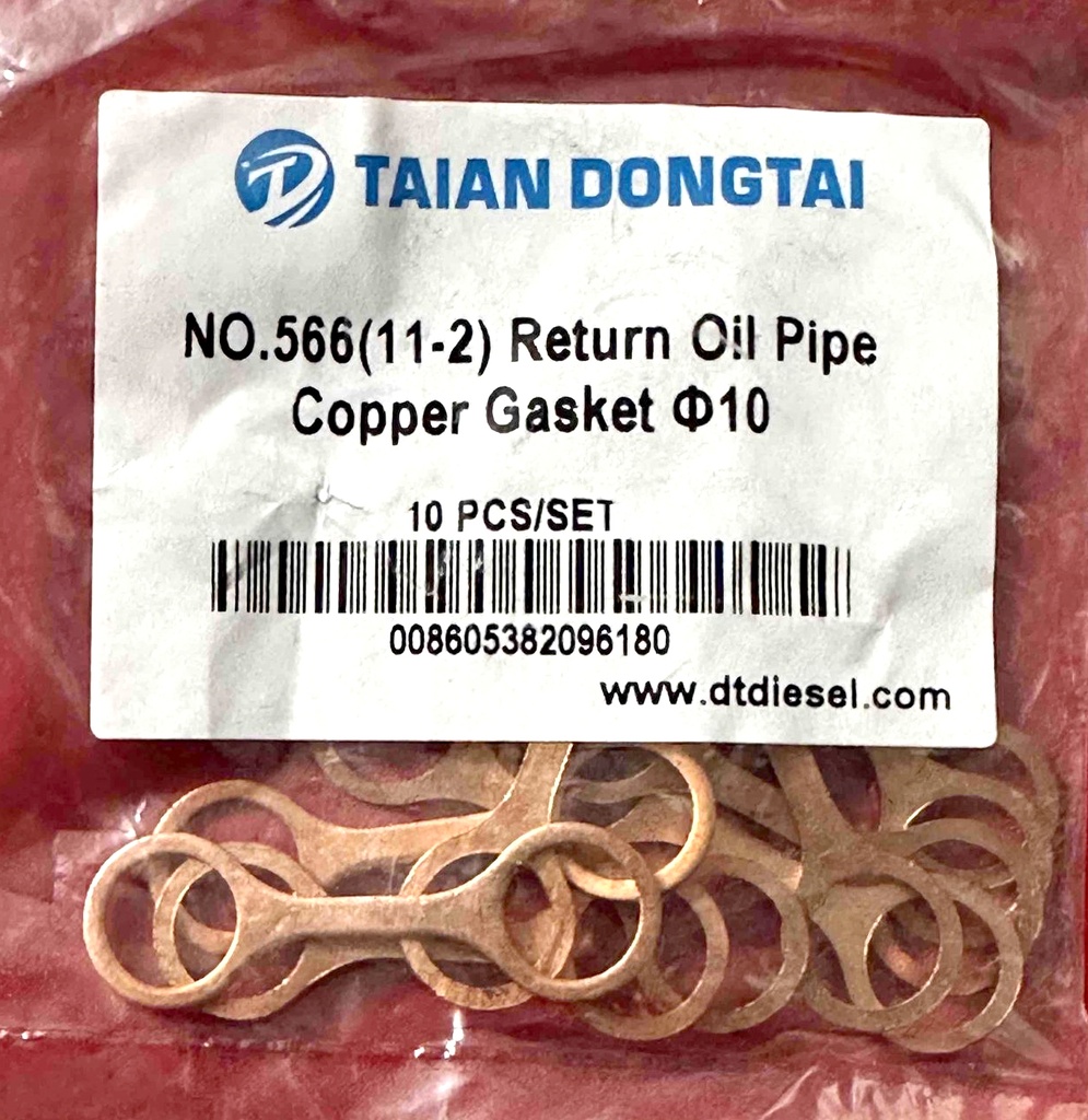 Return Oil Pipe Copper Gasket 8-98065992-0 90430-T0008, No. 566(11-2)