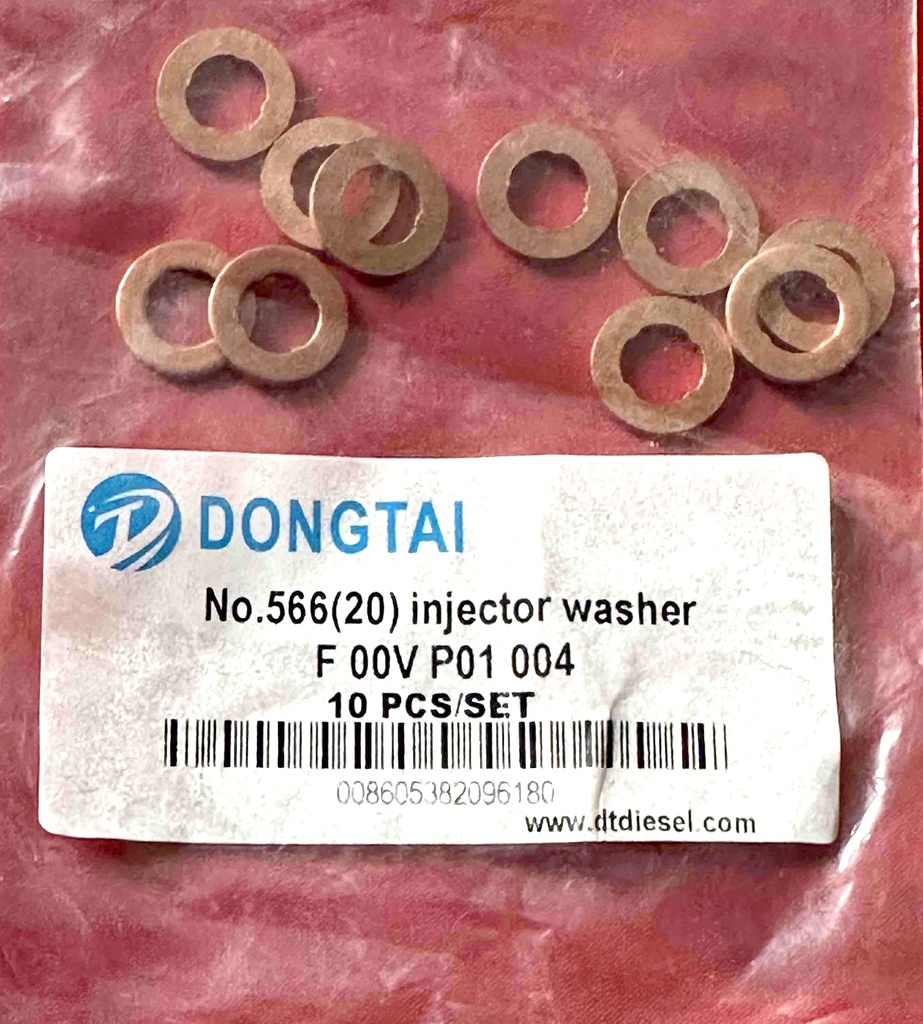 Injector Washer F 00V P01 004 (7X13X1.5), No. 566(20)