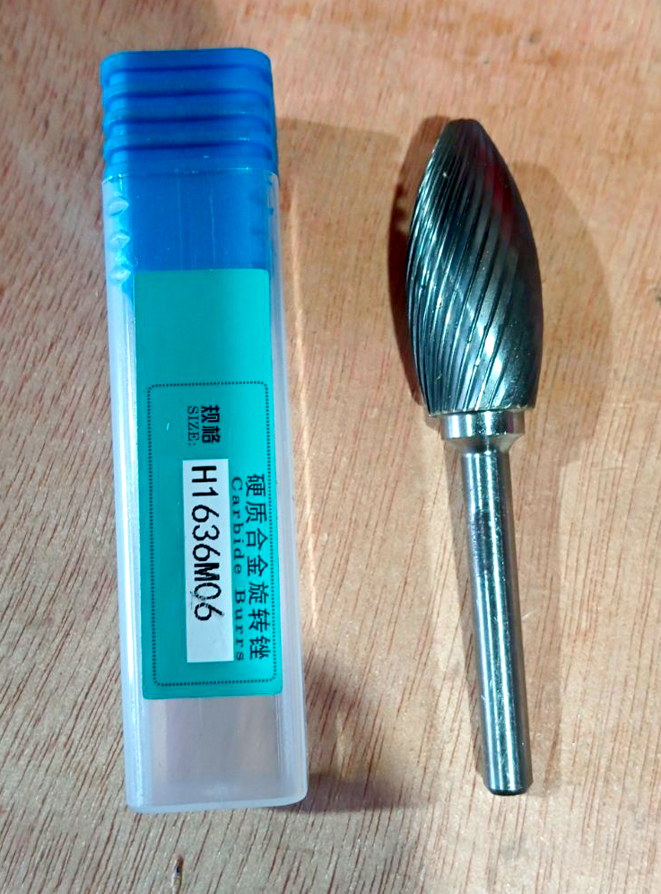 Carbide Rotary Tool - Flame Shape (H Type) PTA-C16-000008 (H1636M06)