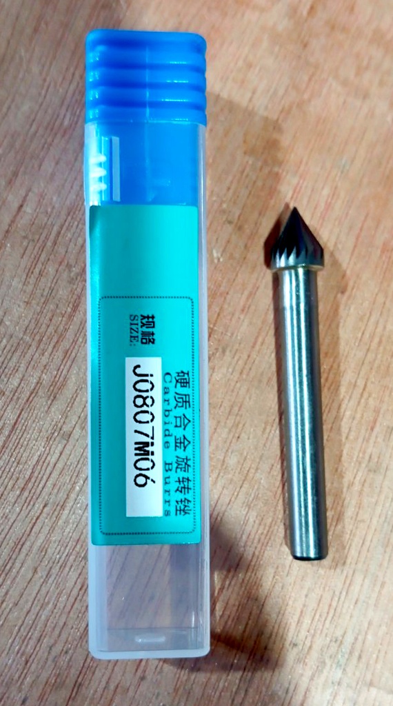 Carbide Rotary Tool - 60Deg Countersink (J Type) PTA-C16-000009 (J0807M06)