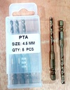 HSS Hex Shank Twist Drill, 4.5MM
