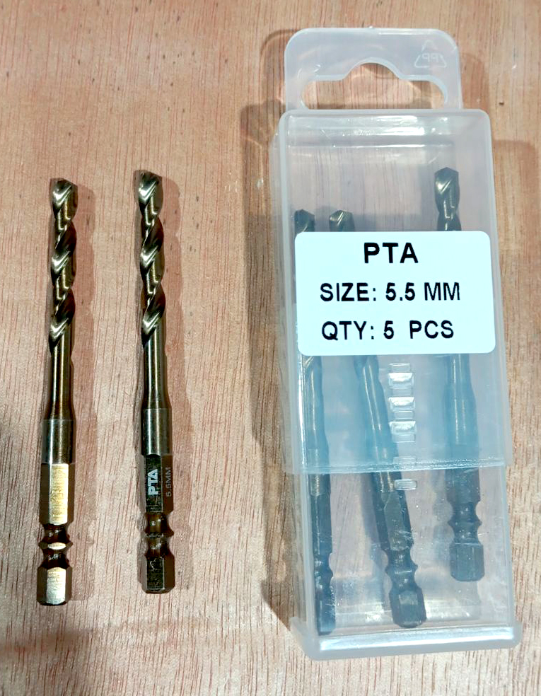 HSS Hex Shank Twist Drill, 5.5MM