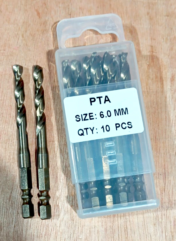 HSS Hex Shank Twist Drill, 6MM