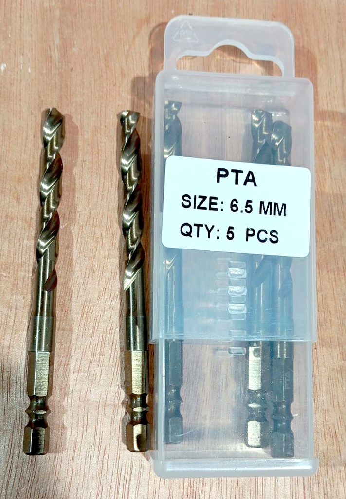HSS Hex Shank Twist Drill, 6.5MM