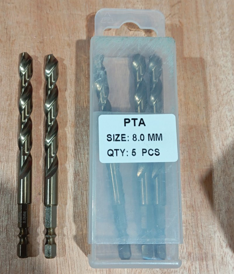 HSS Hex Shank Twist Drill, 8MM