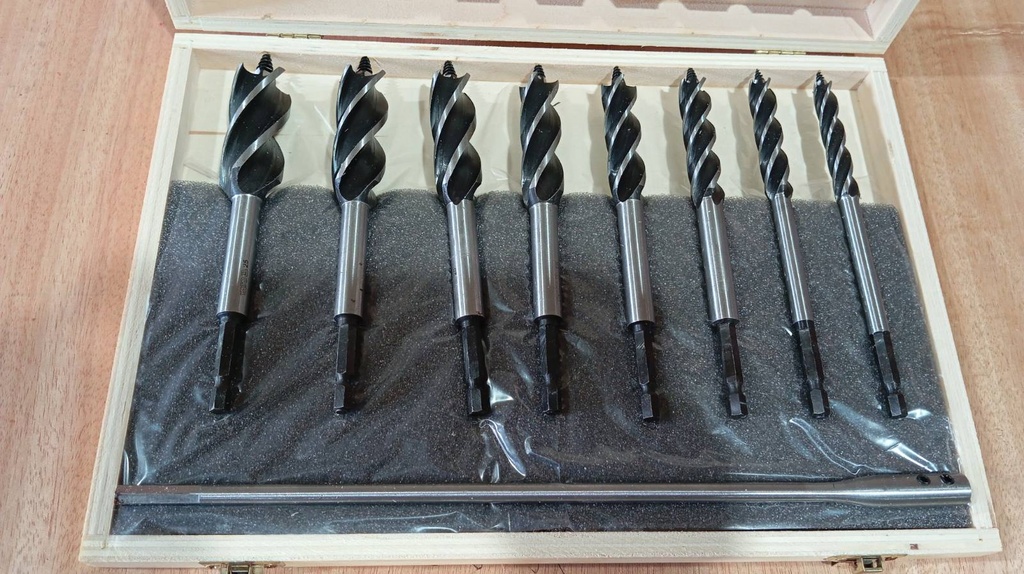Wood Auguer Bit - Hex Shank (8Pcs/Set)