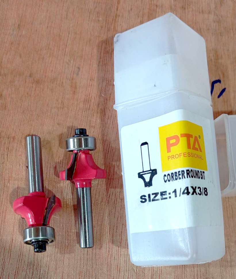 Router Bit - Corner Round Bit, 1/4 x 3/8"