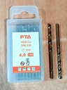 HSS Straight Shank Twist Drills, DIN338, M35 x 4MM