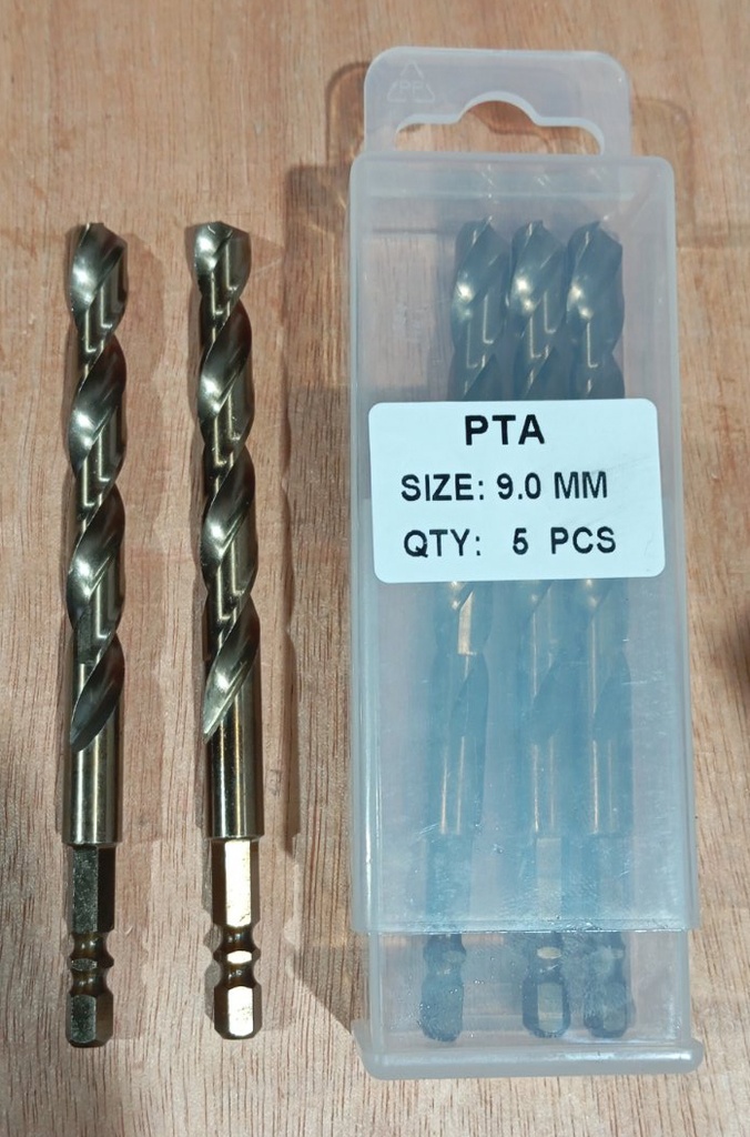 HSS Hex Shank Twist Drill, 9MM