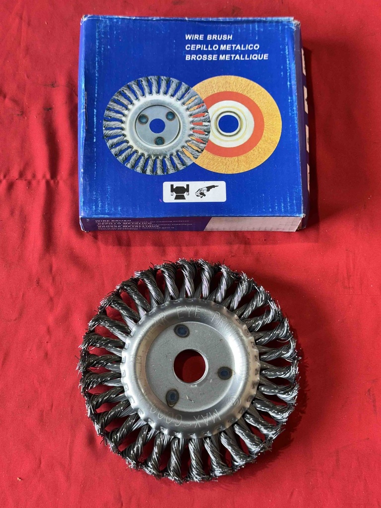 Wire Wheel 6" - Flat Twisted 22MM