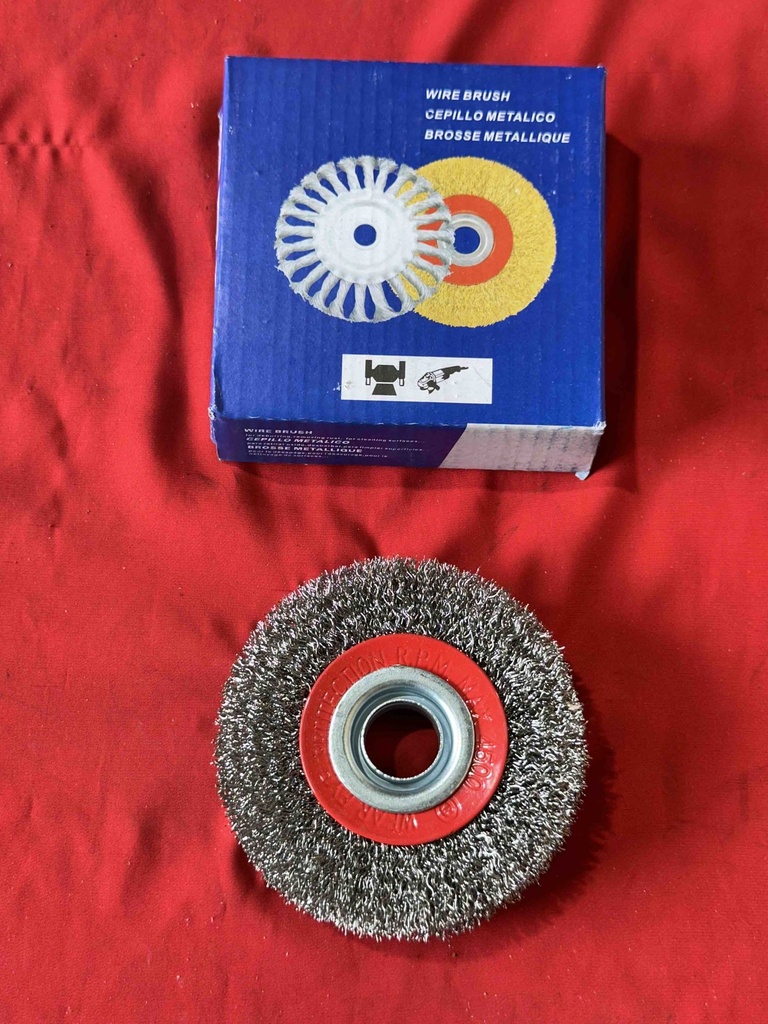 Wire Wheel 4" - Flat Straight 16MM