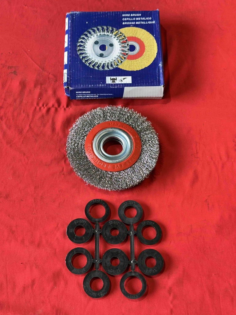 Wire Wheel 6" - Flat Straight 22MM