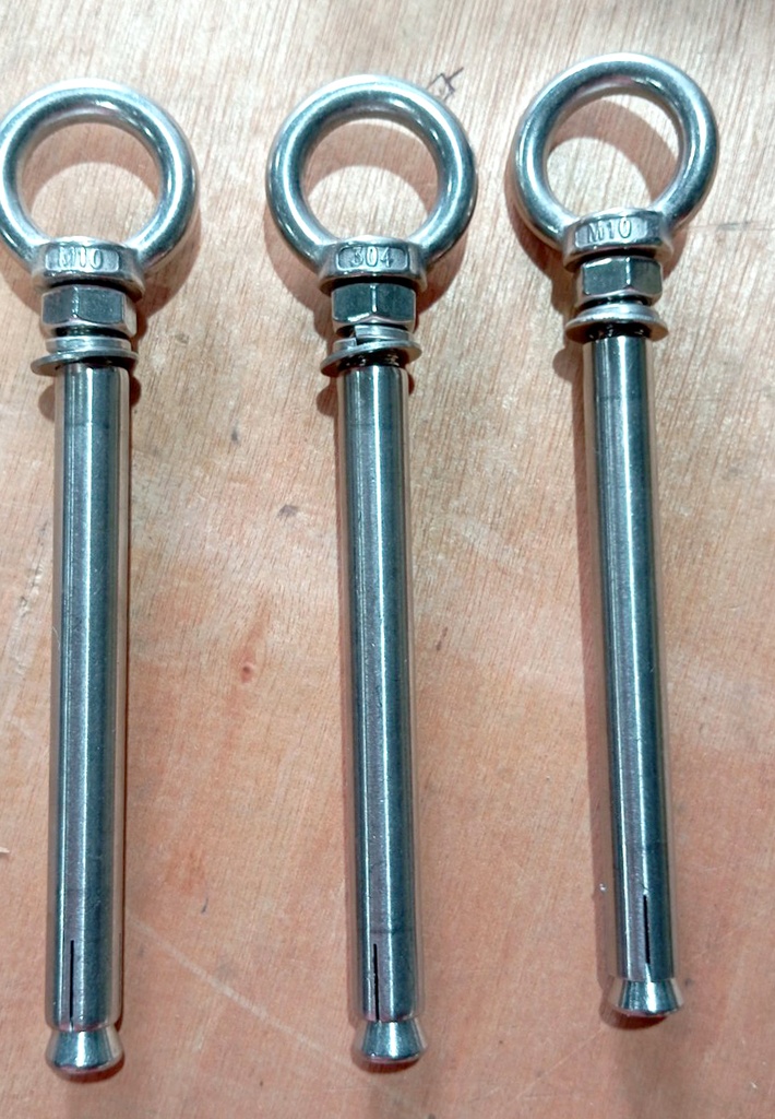 Concrete Expansion Eye Bolt - SS304, M12*150MM