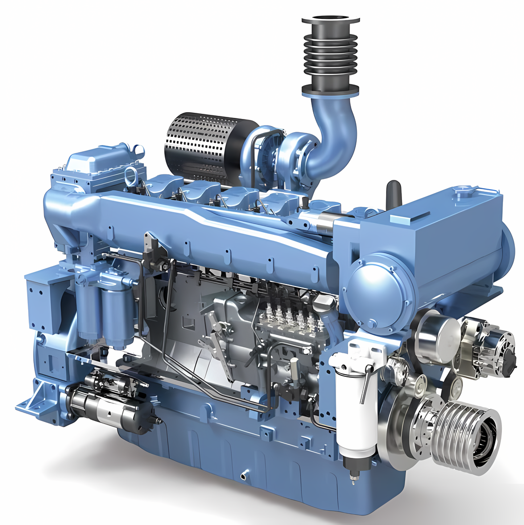 Marine Diesel Engine - 350HP/1800RPM, WD12C350-18