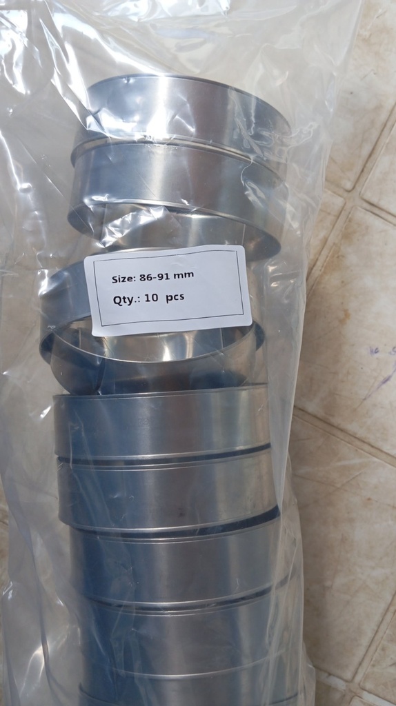 Hose Clamp - T Bolt, SS304, 86-91MM