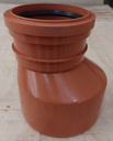 UPVC Reducer 160MM x 110MM, Orange Color with Rubber