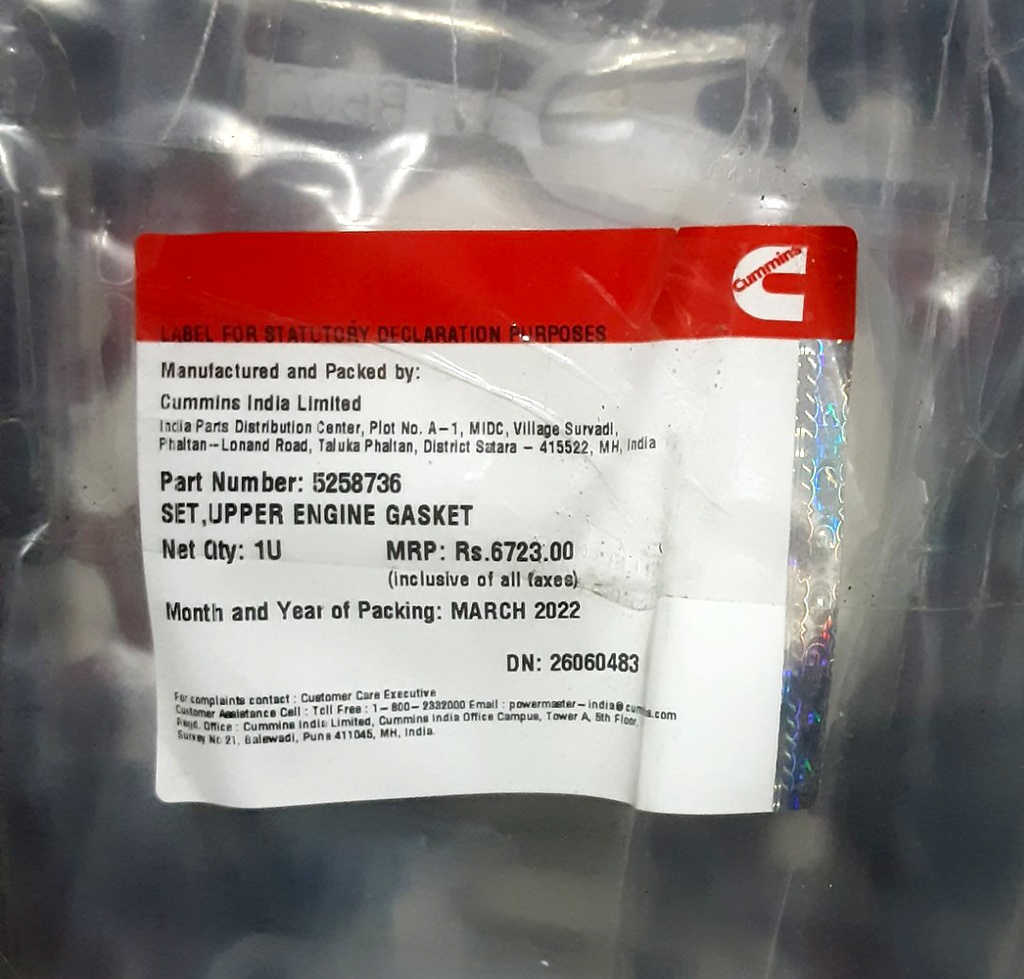 Upper Gasket 5258736