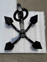 Anchor - Four Claw, Black Iron, 15Kg