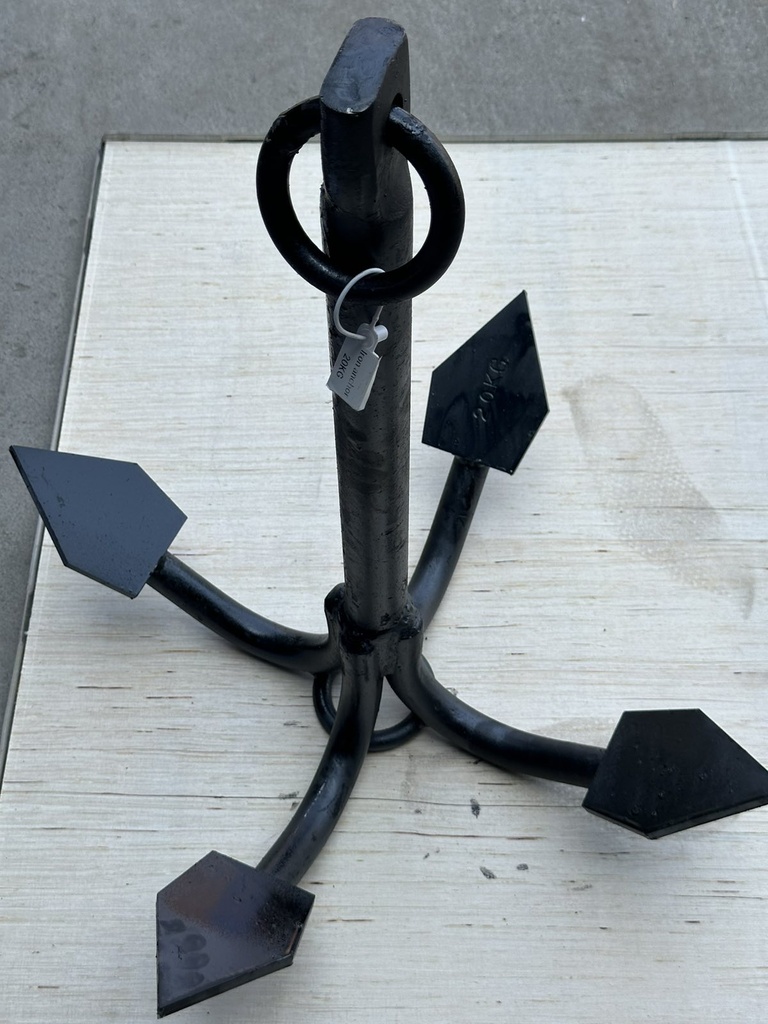 Anchor - Four Claw, Black Iron, 20Kg