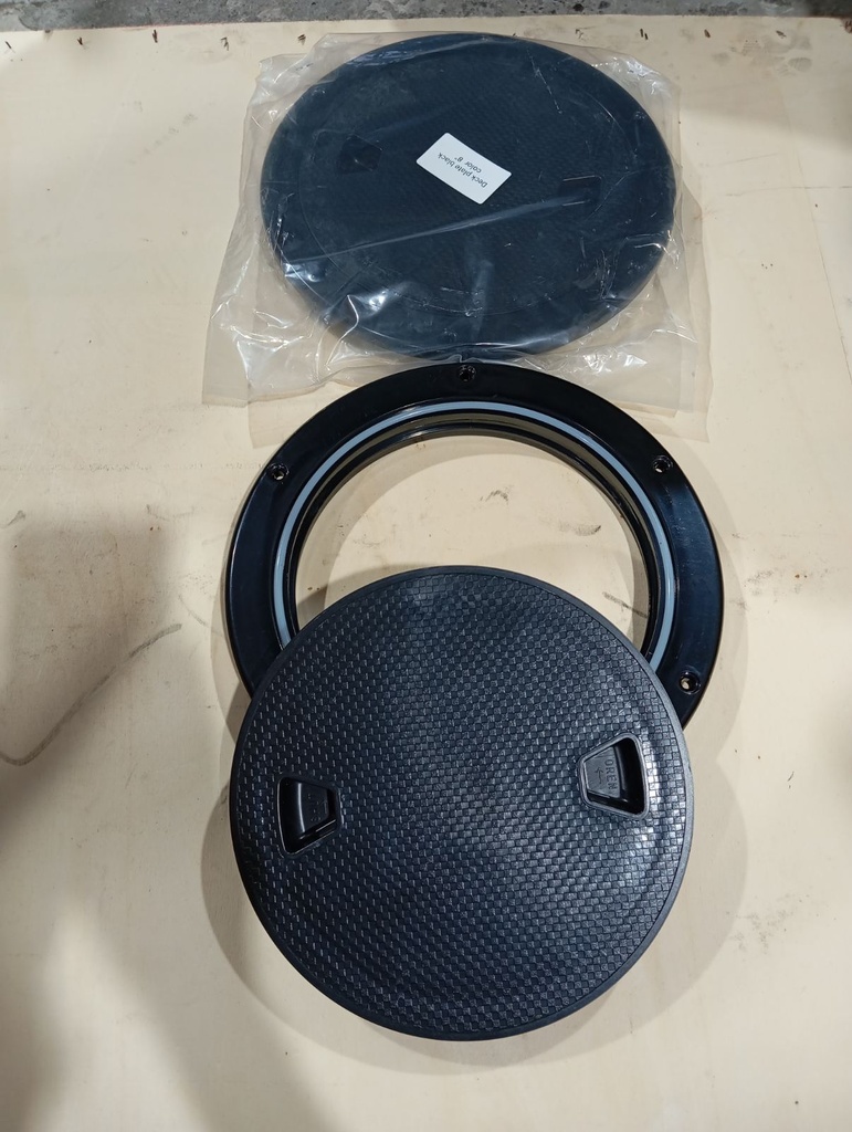 Deck Plate, Black Color, 8"