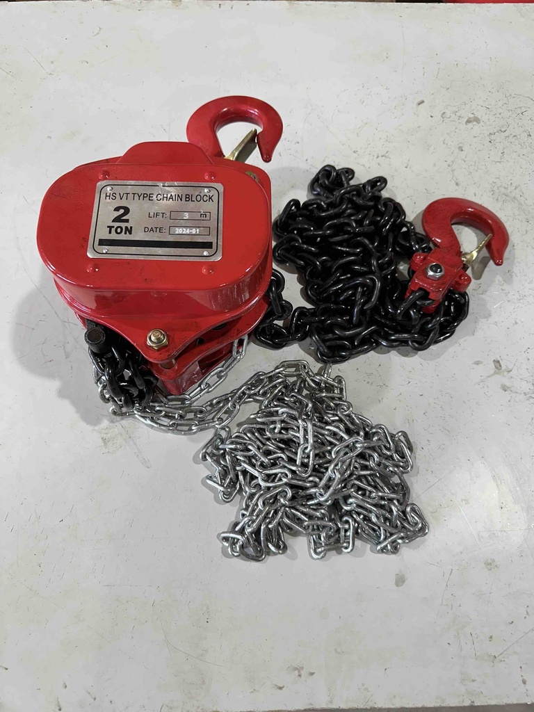 Chain Hoist - 2Ton x 3Mtr, with 1 Chain (HS VT Type)