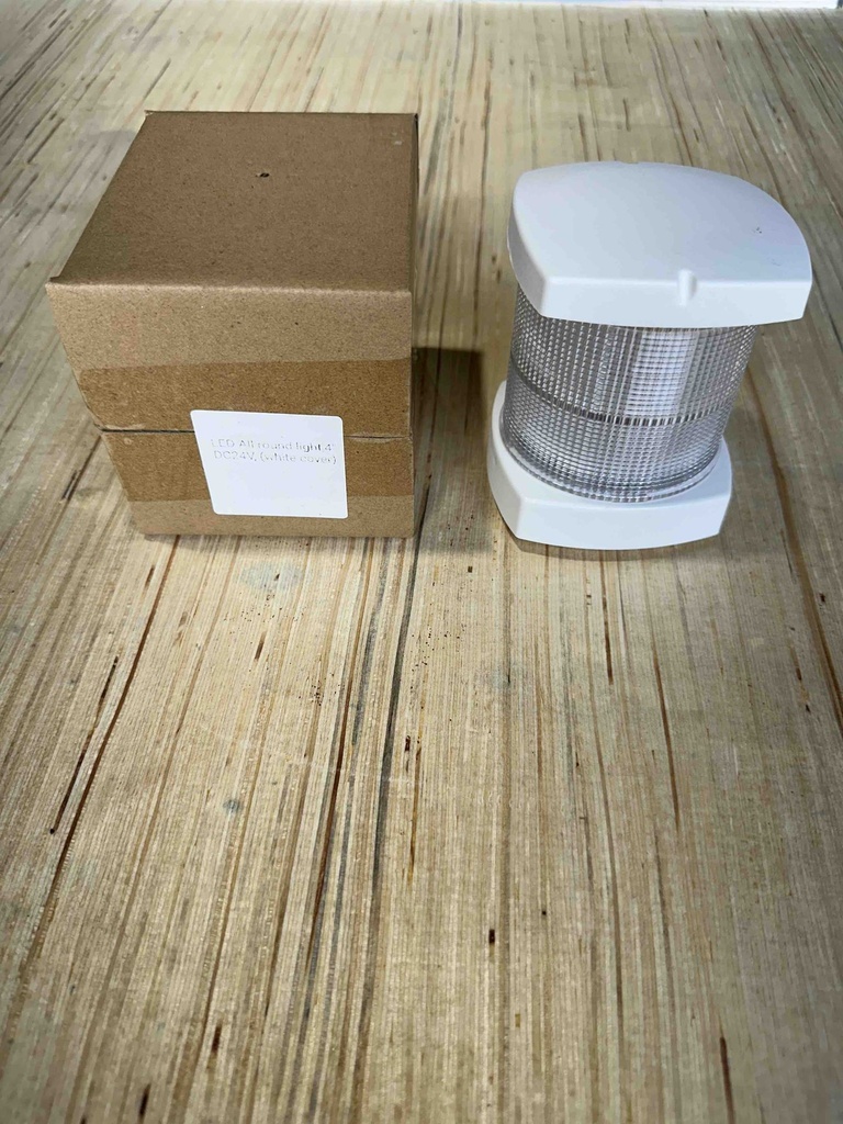 LED All Round Light, White Cover, 4", DC24V
