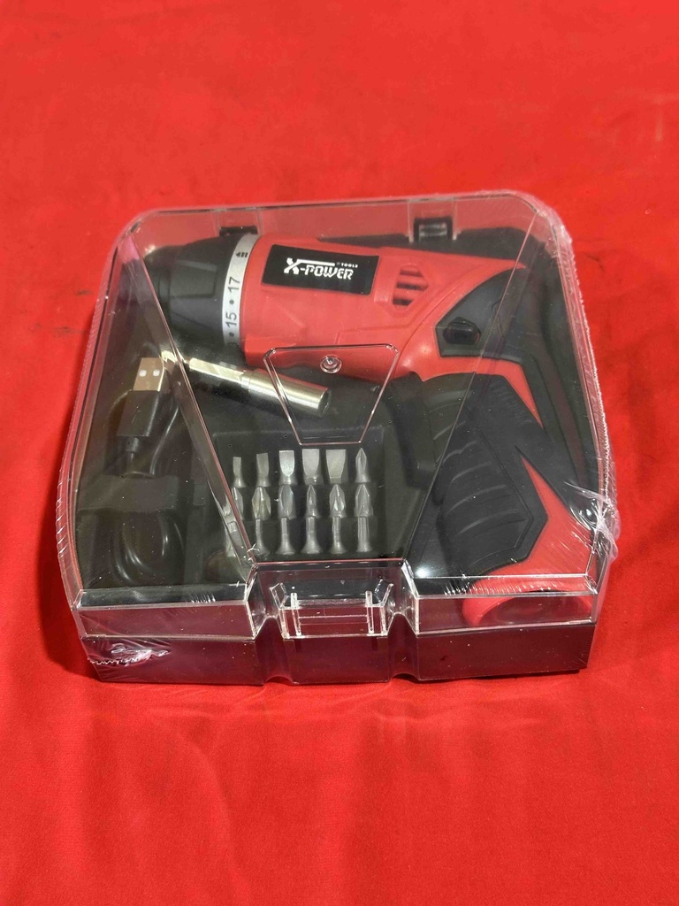 Cordless Screwdriver with USB Charging Port KCS626-P19PCS, 3.6V