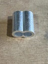Double Barrel Crimp Sleeve, Aluminium, 12MM