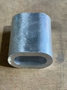 Oval Crimp Sleeve, Aluminium, 18MM