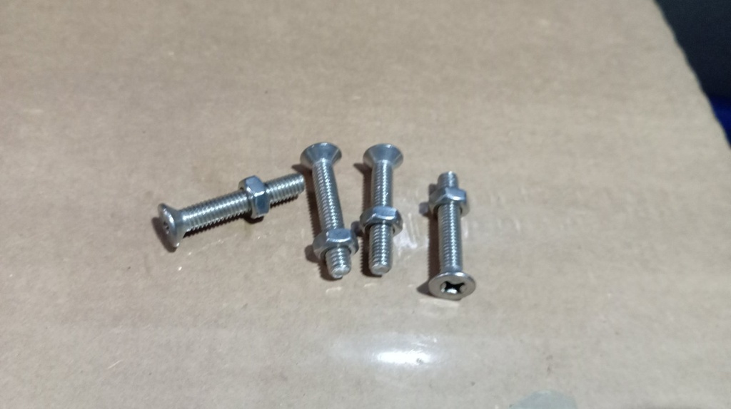 Ss Csk Machine Screw M6*35 With Nut