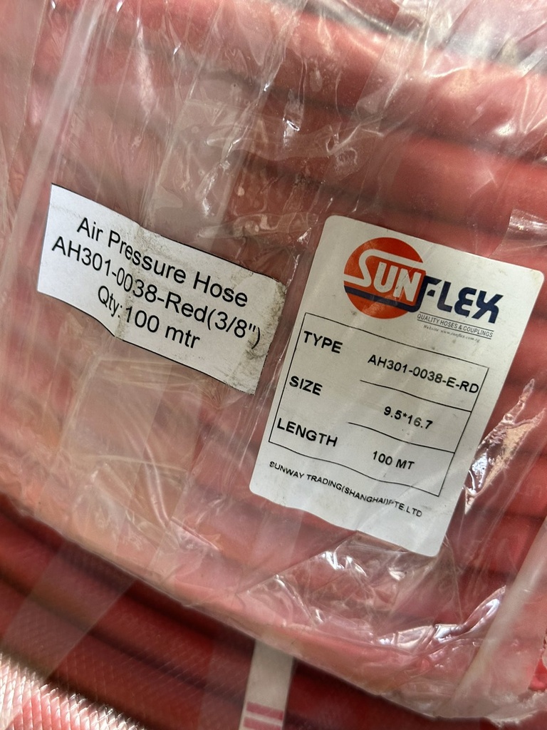 Air Pressure Hose 10MM Red (100Mtr/Roll)