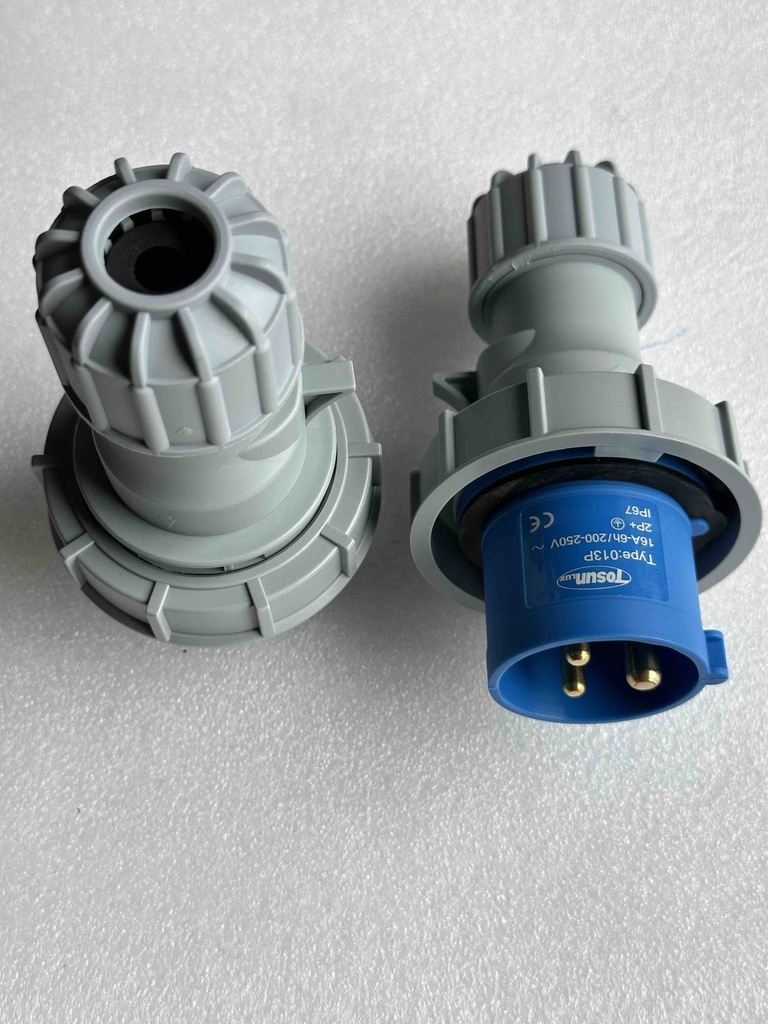 PC Plug Socket Coupling IP67, 013P, Male, 16A, 3P, 230V